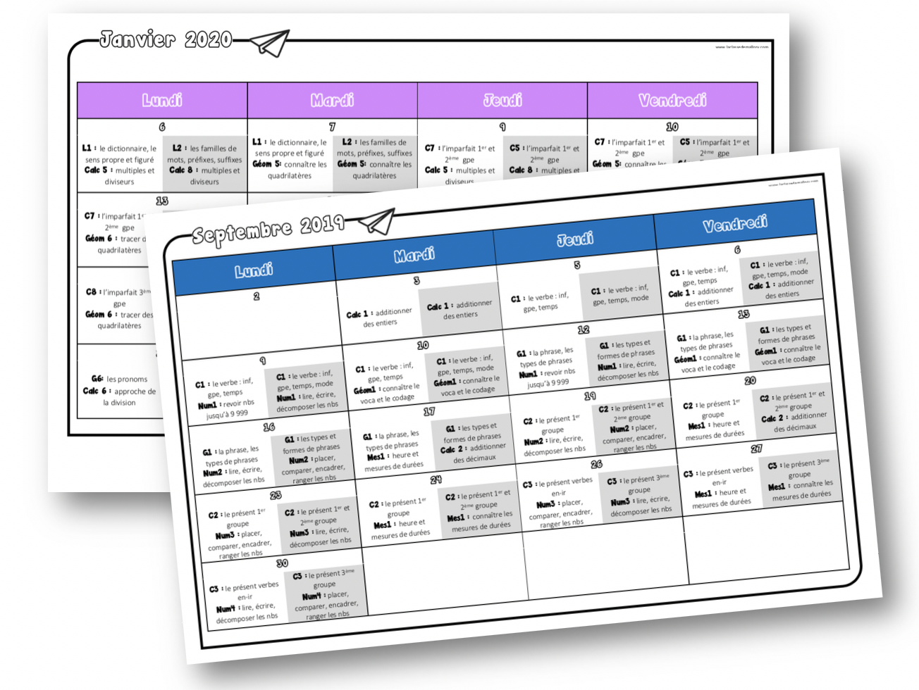 Emploi Du Temps Mallory , Affichage du programme du jour – WQWZK