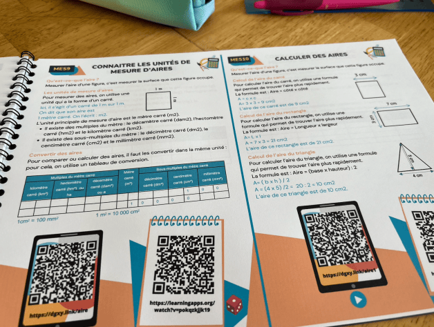Leçons et exercices maths CM2 – année 2023-2024 – La classe de Mallory